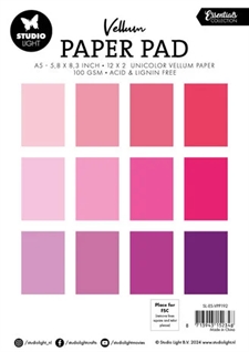 Studio Light Paper Pad (A5) - Vellum / Shades of Pink